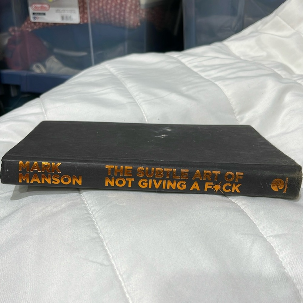 THE SUBTLE ART OF NOT GIVING A F*CK. Hardcover book.